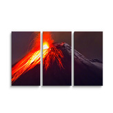 Obraz - 3-dílný Sopka: 120x80 cm