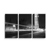 Obraz - 3-dílný Westminsterský palác: 120x80 cm