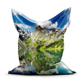 Sedací vak Odraz hor na jezeře: 150x100 cm