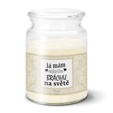 Svíčka Já mám nejlepšího bráchu na světě: 500 g 