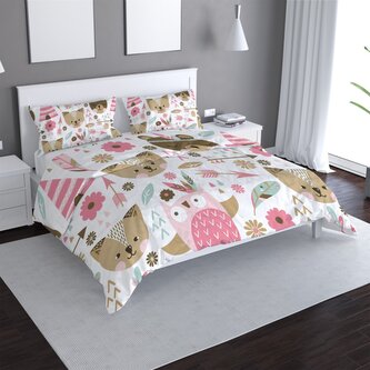 Povlečení Lesní zvířátka: 140x220 / 90x70