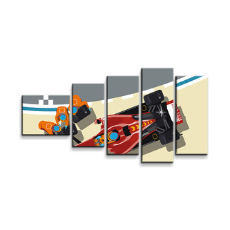 Obraz - 5-dílný Formule: 100x60 cm