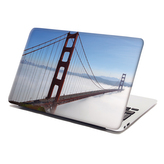 Samolepka na notebook Golden Gate v mlze: 29x20 cm