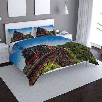 Povlečení Vlak na mostě: 140x200 / 90x70