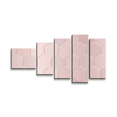 Obraz - 5-dílný Rose gold: 100x60 cm