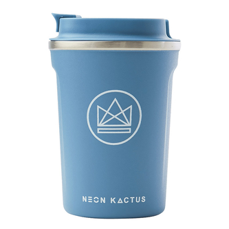 Designový termohrnek, 380ml, Neon Kactus, modrý