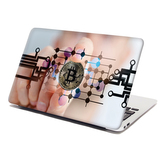 Samolepka na notebook Bitcoin: 29x20 cm