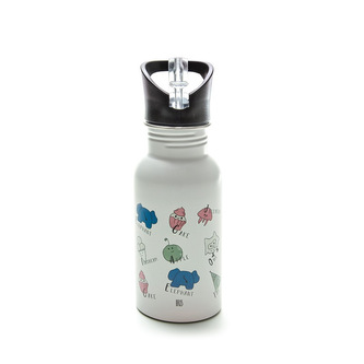Dětská nerezová lahev Rico, 400ml, Iris Barcelona, bílá