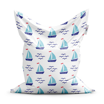 Sedací vak Modré lodičky: 150x100 cm Sedací vak Modré lodičky: 150x100 cm