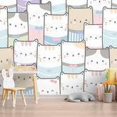 Tapeta Barevná koťátka: 125x75 cm
