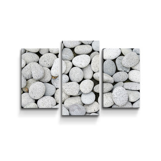 Obraz - 3-dílný Oblázky: 75x50 cm
