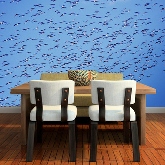 Tapeta Hejno ptáků: 208x125 cm Tapeta Hejno ptáků: 208x125 cm