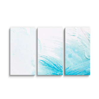 Obraz - 3-dílný Abstraktní barvy: 120x80 cm