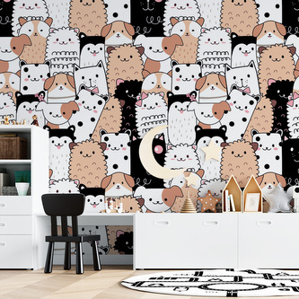 Tapeta Roztomilá zvířátka: 125x75 cm