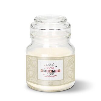 Svíčka Když Bůh stvořil babičky: 120 g