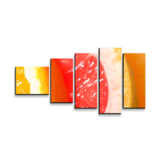 Obraz - 5-dílný Citrusy: 100x60 cm