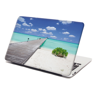 Samolepka na notebook Molo na pláži: 29x20 cm