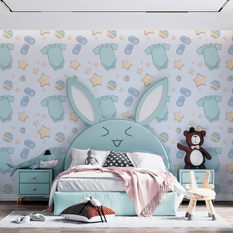 Tapeta Dětské oblečky: 336x220 cm