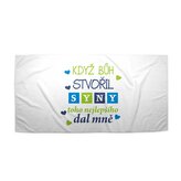 Ručník Když Bůh stvořil syny: 50x100 cm