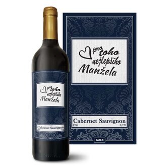 Červené víno Pro toho nejlepšího manžela: 0,75 l