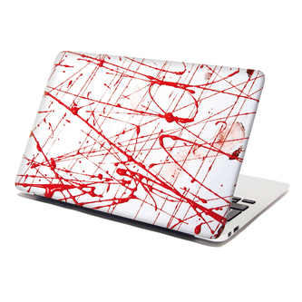 Samolepka na notebook Krvavé cákance: 38x26 cm