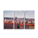 Obraz - 3-dílný Praha: 120x80 cm