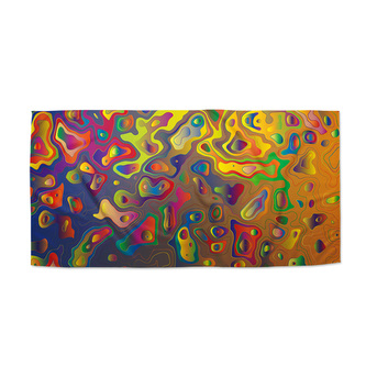 Ručník Barevné skvrny: 70x140 cm
