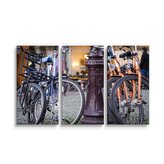Obraz - 3-dílný Městské kolo: 120x80 cm