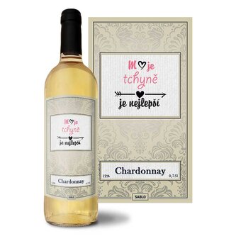 Bílé víno Moje tchyně je nejlepší: 0,75 l 