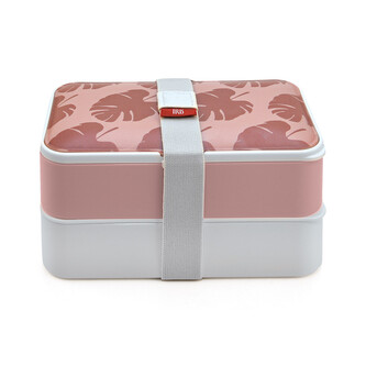 Obědový box s příborem Bento, 1,2l, Iris Barcelona, růžový