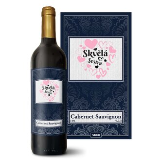 Červené víno Skvělá sestra: 0,75 l 