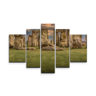 Obraz - 5-dílný Stonehenge: 125x90 cm