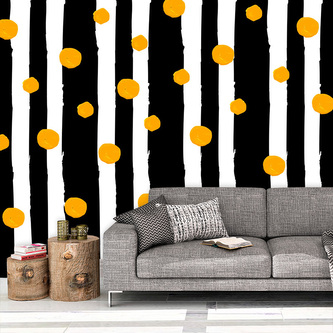 Tapeta Pruhy a puntíky: 336x220 cm