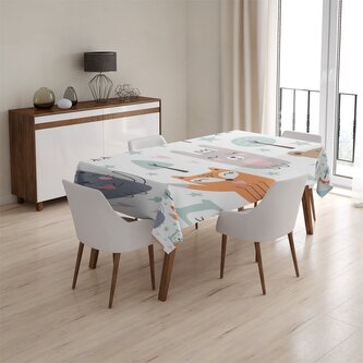 Ubrus Animovaná lesní zvířátka: 90x90 cm