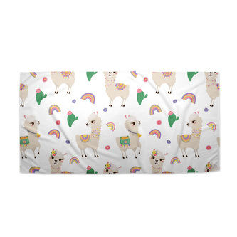 Ručník Roztomilé lamy: 50x100 cm