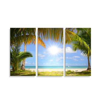 Obraz - 3-dílný Pláž: 120x80 cm