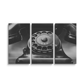 Obraz - 3-dílný Starý telefon: 120x80 cm
