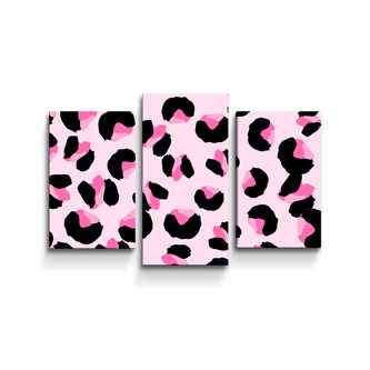 Obraz - 3-dílný Růžový gepard: 75x50 cm