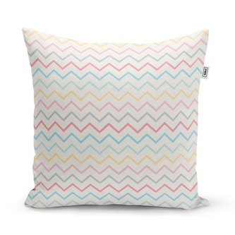 Polštář Šestibarevné klikyháky: 60x60 cm