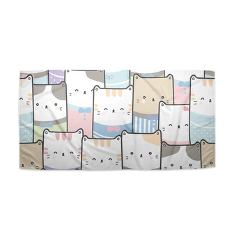 Ručník Barevná koťátka: 70x140 cm