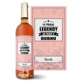 Růžové víno Ty pravé legendy se rodí v dubnu: 0,75 l 