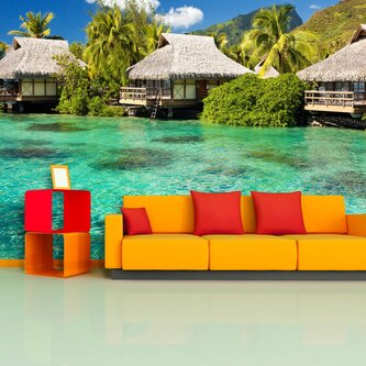 Tapeta Chatky na moři: 336x220 cm