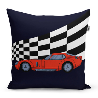 Polštář Závodní auto: 50x50 cm