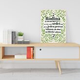 Dárková cedulka Rodina 5: 30x40 cm