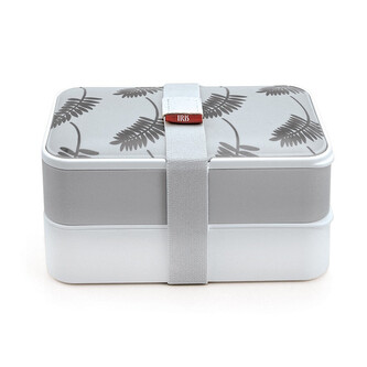 Obědový box s příborem Bento, 1,2l, Iris Barcelona, listy