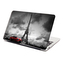 Samolepka na notebook Eiffelova věž a červené auto: 38x26 cm