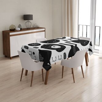 Ubrus Kočička a medvěd: 90x90 cm
