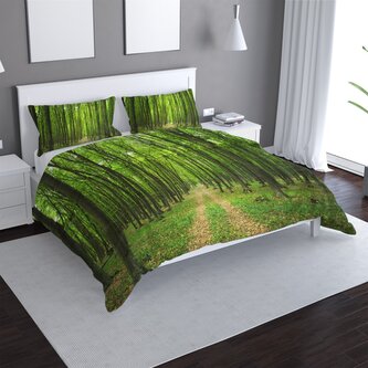 Povlečení Cesta v lese: 140x200 / 90x70