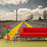 Tapeta Cesta: 208x125 cm