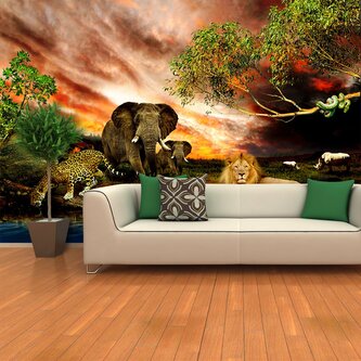 Tapeta Zvířata ze Sahary: 336x220 cm Tapeta Zvířata ze Sahary: 336x220 cm